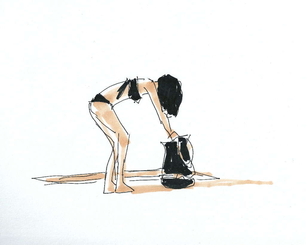 dibujo drawing minimal chica playa bikini summer verano