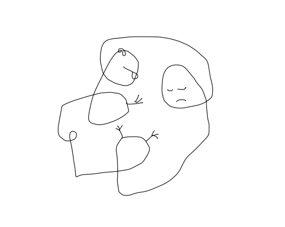 dibujo drawing minimal sleep pareja couple